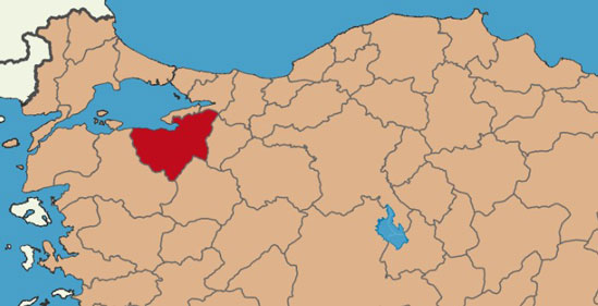 Bursa, Türkiye Harita